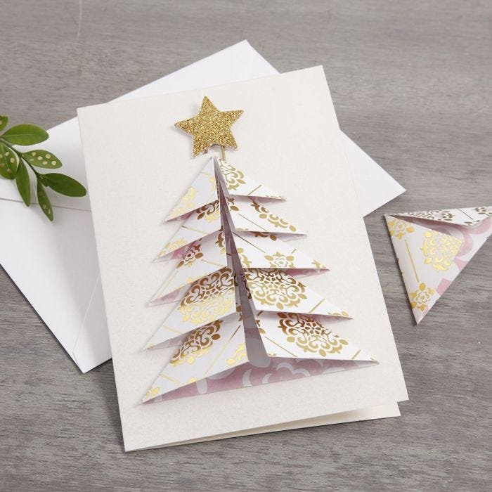 A Christmas Card with a 3D Christmas Tree from Vivi Gade Design Paper