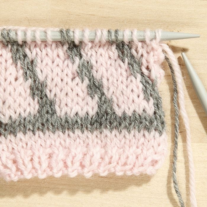 How to do stranded Fair Isle Knitting with two Colours