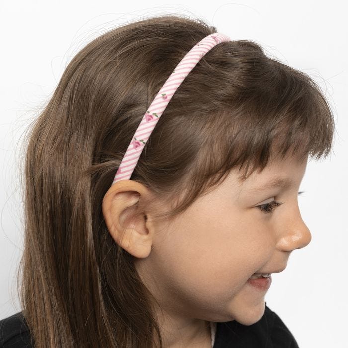 A Hair Band decorated with Patchwork Fabric