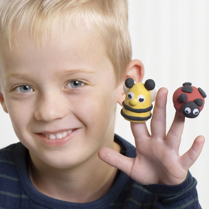 Silk Clay Finger Puppets