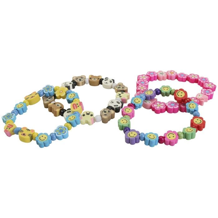 Pretty bracelet with shaped beads