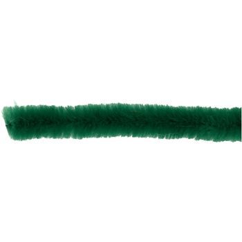 Pipe Cleaners, L: 30 cm, 15 mm, Dark Green, 15 pc