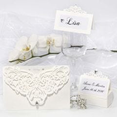 Decorated Filigree Greeting Cards, Place Cards & Table Decoration