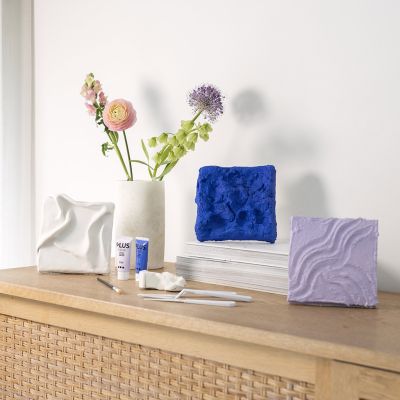 3D wall art with three different materials and techniques