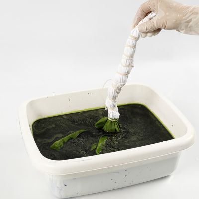 How to tie-dye with string