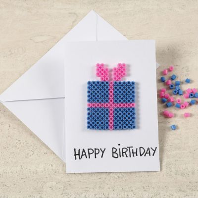 A Greeting Card with a Nabbi Bead Design