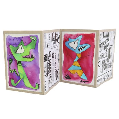 Monsters drawn with the 'wrong' hand