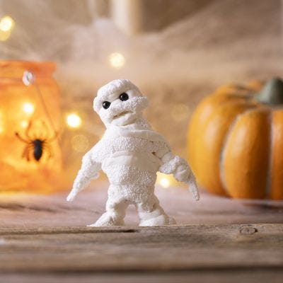 Mumie af Silk Clay® og Foam Clay®