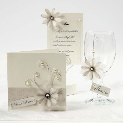 Cream Cards with Vellum Paper Flowers
