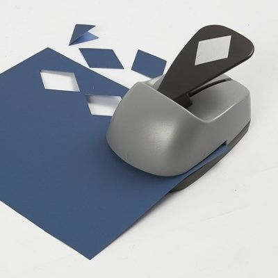 A Greeting Card decorated with Bunting from blue textured Paper