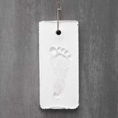 A white Plaster Imprint