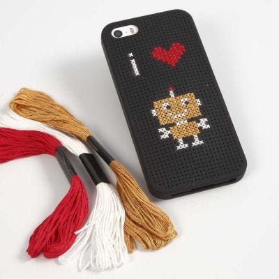 A Mobile Phone Case with Embroidery