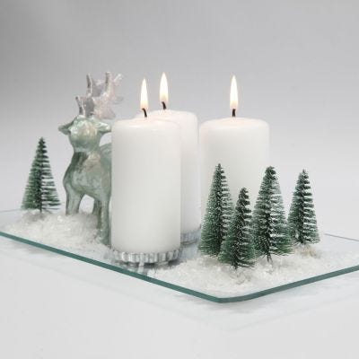 A Christmas Decoration with Candles
