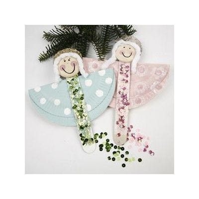 Lovely Paper Plate Angels