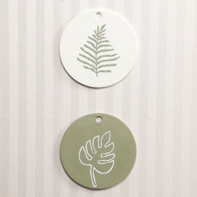 Terracotta Plates decorated with Craft Paint