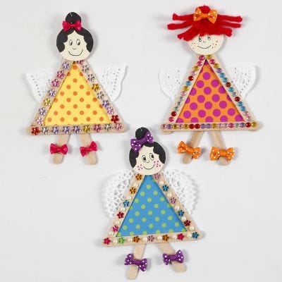 Fairies from Ice Lolly Sticks