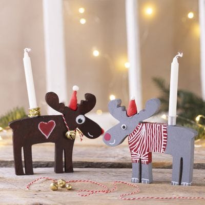 Festive candle holders