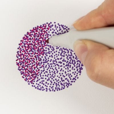 How to colour with dots