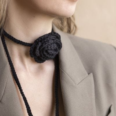 Crocheted rose