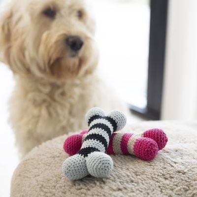 Crocheted Dog Bone