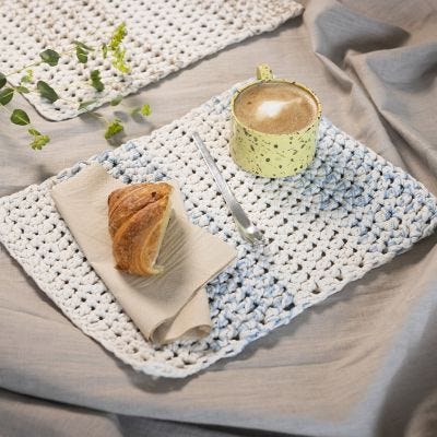Crocheted Chunky Placemat
