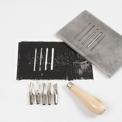 How to cut using linoleum cutting tools