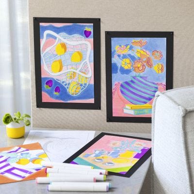 Paint-by-number illustrations
