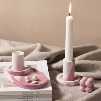 Cast candle holders