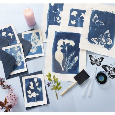 How to create a cyanotype print