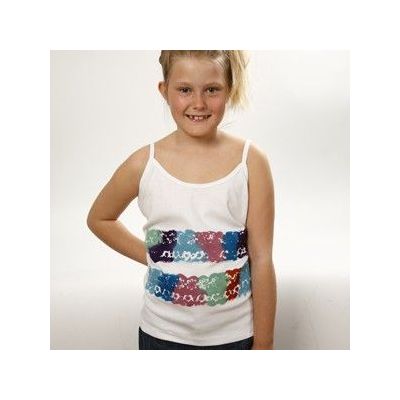 A Foam Stencil Dabbing Technique with Trendy Colours