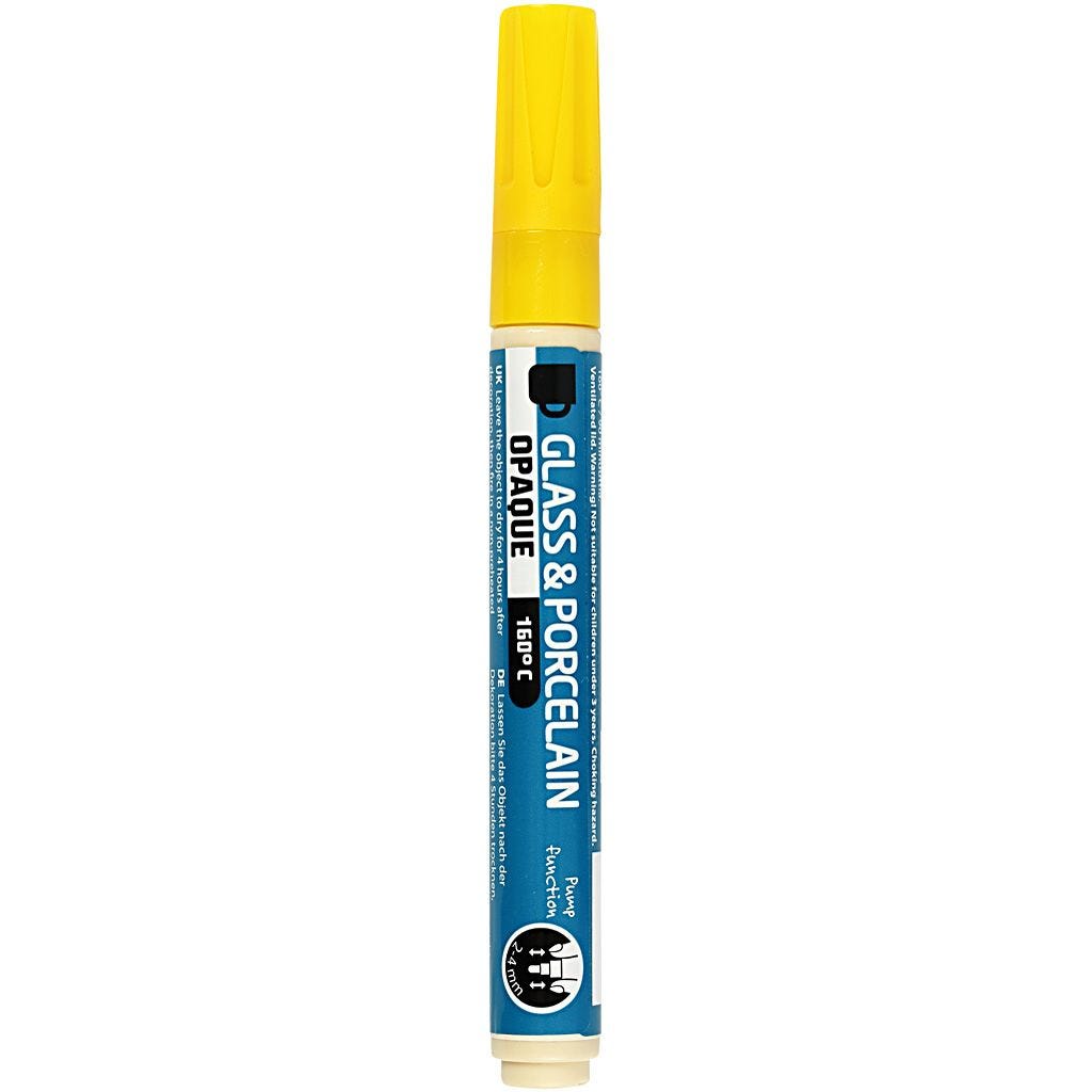 Glass and porcelain marker