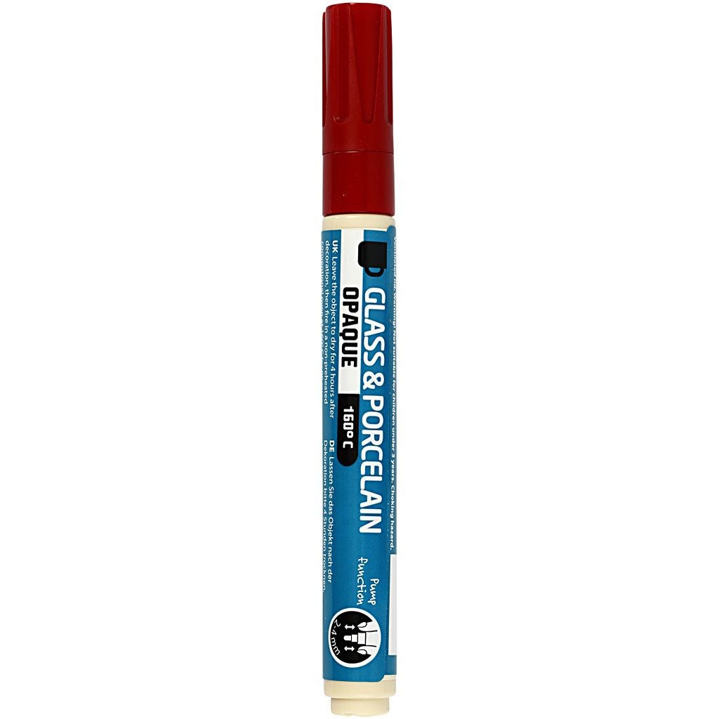 Glass and porcelain marker