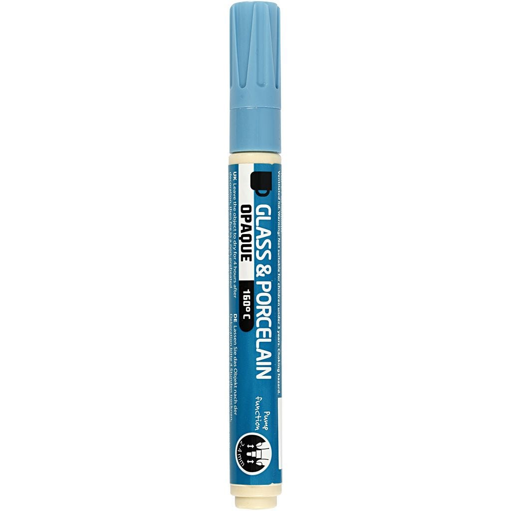 Glass and porcelain marker