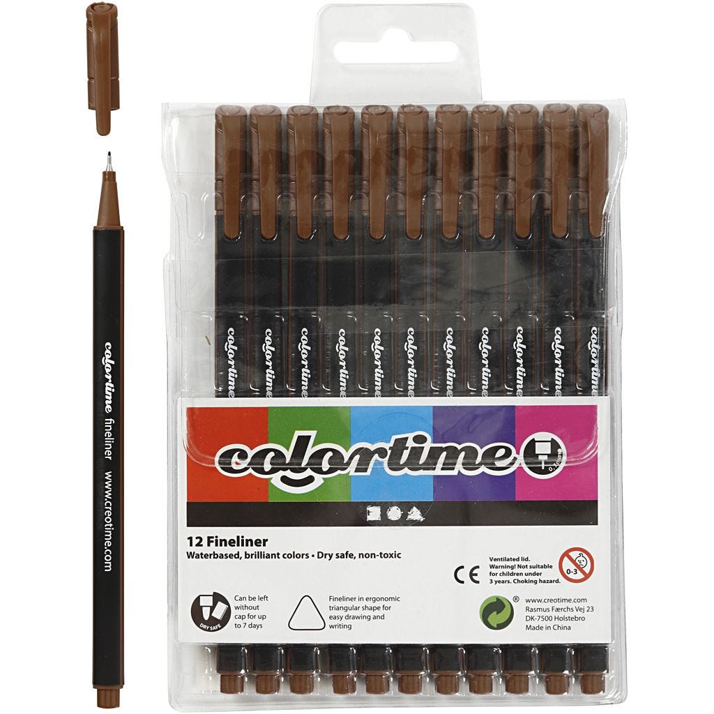 Colortime Fineliner Markers