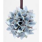 A Flower Bauble folded from Paper