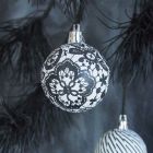 Christmas Baubles with Decoupage Paper from the Paris series