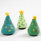 A Christmas Tree with Silk Clay Christmas Decorations