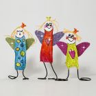 Colourful Angels made from Bonsai Wire and Gauze Bandage