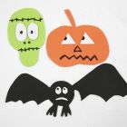 Magnetic Halloween Shapes made from Foam Rubber