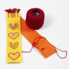 A Book Mark from embroidered Cross Stitch Card
