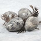 Marble-effect Eggs made from Clay and Idea Mix