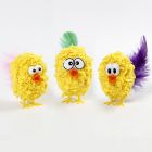 Polystyrene Chicks with yellow Fabric