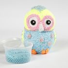 A Terracotta Owl covered with Foam Clay and Pearl Clay