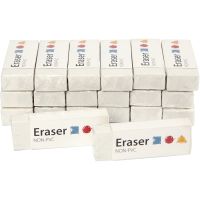 Eraser, size 62x22x10 mm, 20 pc/ 1 pack
