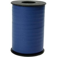 Curling Ribbon, W: 10 mm, matt, blue, 250 m/ 1 roll