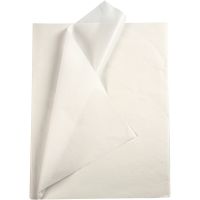 Tissue paper, 50x70 cm, 17 g, white, 10 sheet/ 1 pack