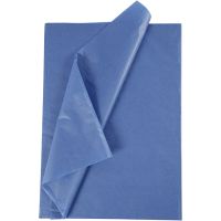 Tissue paper, 50x70 cm, 17 g, blue, 25 sheet/ 1 pack