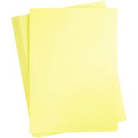 Card, A2, 420x600 mm, 180 g, light yellow, 100 sheet/ 1 pack