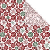 Design Paper, ice erystals and dots, 30,5x30,5 cm, 180 g, 5 sheet/ 1 pack