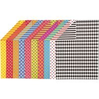 Patterned Card, A4, 210x297 mm, 250 g, assorted colours, 200 ass sheets/ 1 pack